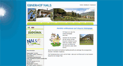 Desktop Screenshot of ebnerhof-nals.com